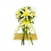 Bridal bouquet of lilies explosion